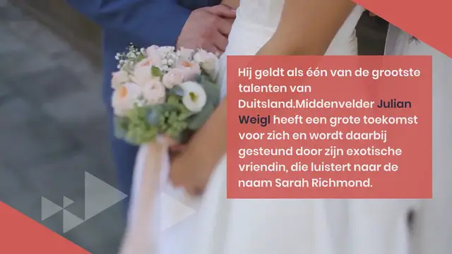 Video thumbnail for Sarah Richmond, de exotische vriendin van Julian Weigl: