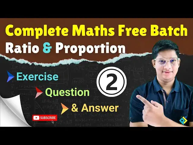 Video thumbnail for Ratio & Proportion | अनुपात और समानुपात | #RatioandProportion Concept Trick & Method in Hindi Part 2