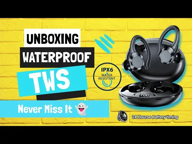 'Video thumbnail for UNBOXING WATERPROOF TWS SPIDRO S09 "NEVER MISS IT"  ❘ IPX 6 WATER RESISTANT ❘  24 HOURS STAND'
