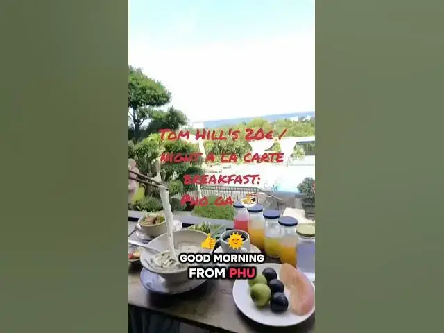 'Video thumbnail for Breakfast with a View in Phu Quoc 🌴🍜Waking up in paradise? ✅'