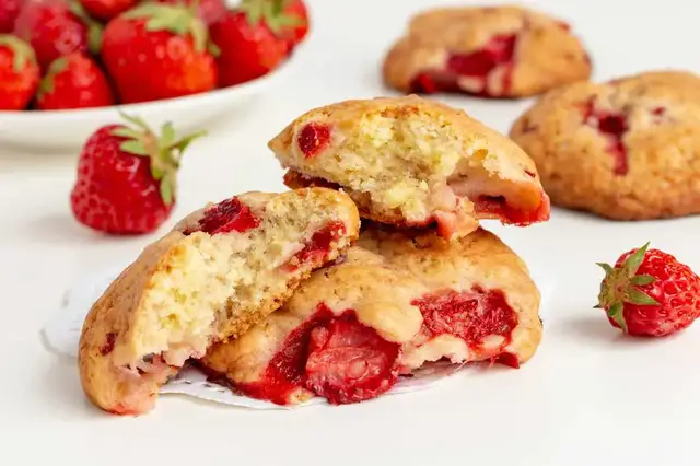 'Video thumbnail for Strawberry Cheesecake Cookies Recipe'