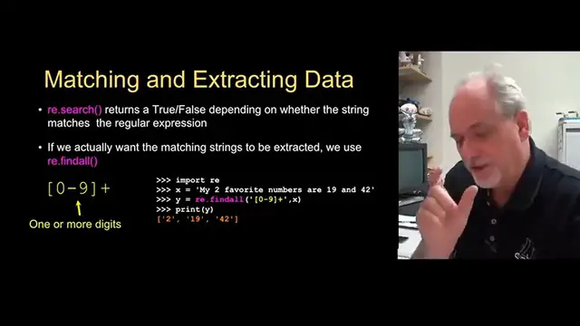 Video thumbnail for Regular Expressions - From Matching to Extracting - Tutorial - (33) Python for Beginner Series