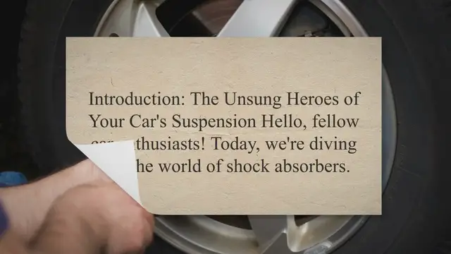 Video thumbnail for Understanding Shock Absorbers: A Mechanic's Guide