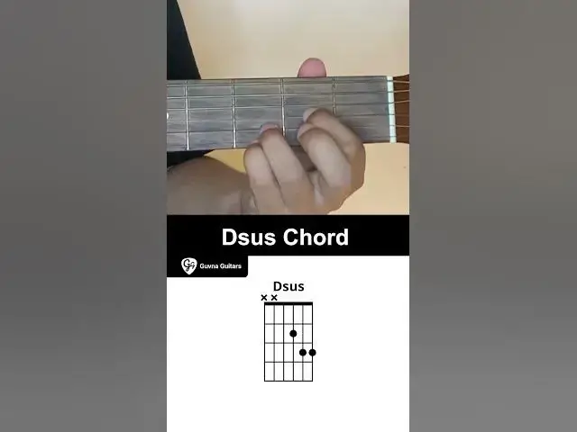 Video thumbnail for How To Play The Dsus Chord On Guitar - Guvna Guitars