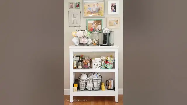 Video thumbnail for Coffee Station Bar Ideas For Small Spaces #barista #baristalife