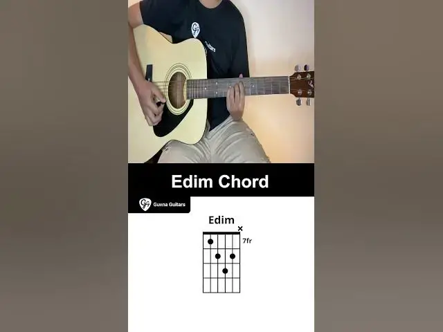 Video thumbnail for How To Play The Edim Chord On Guitar - Guvna Guitars