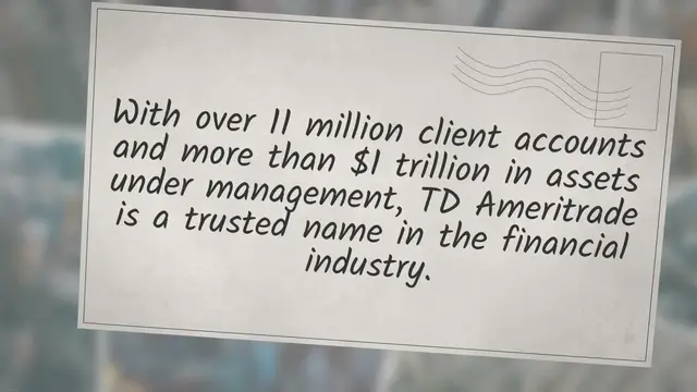 Video thumbnail for Maximizing Your Financial Potential: How to Find and Utilize a TD Ameritrade Office Near You