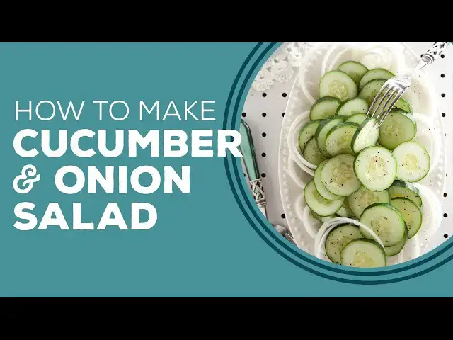 Video thumbnail for Blast From The Past: Cucumber and Onion Salad Recipe