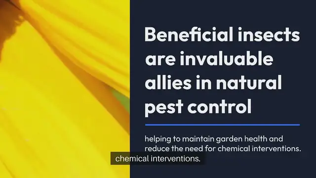 Video thumbnail for Beneficial Insects Natural Pest Control Helpers