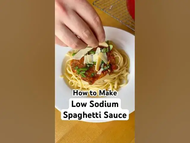 'Video thumbnail for How to Make Delicious Low Sodium Spaghetti Sauce 馃崫馃い #lowsodium #spaghettisauce'