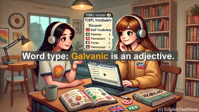 Video thumbnail for 5000 Must Know TOEFL Vocabulary - Galvanic: The Electrifying Word You Need to Know for TOEFL