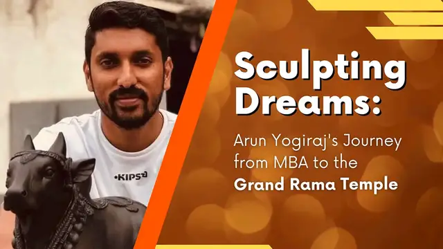 'Video thumbnail for Sculpting Dreams: Arun Yogiraj's Journey from MBA to the Grand Rama Temple'
