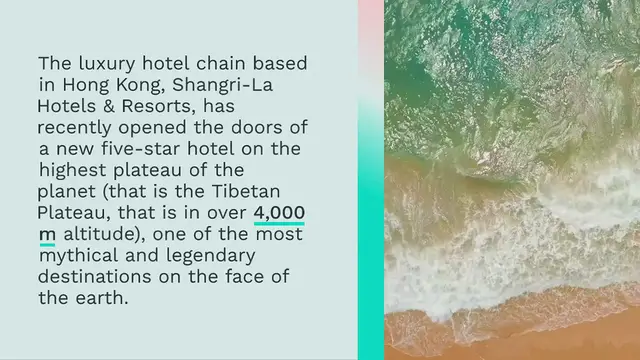 Video thumbnail for NEW 5-STAR HOTEL OF SHANGRI-LA OPENS IN LHASA  TIBET