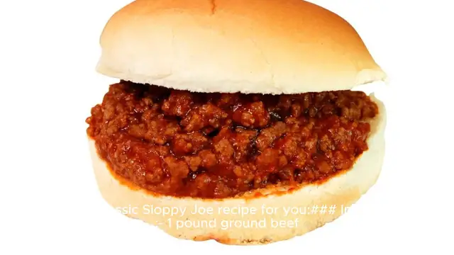 Video thumbnail for Sloppy Joe recipe