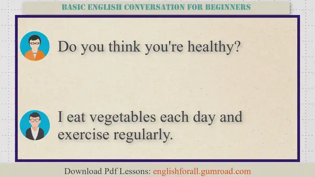 Video thumbnail for Basic English Conversation for Beginners #20