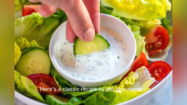 Video thumbnail for homemade ranch dressing recipe