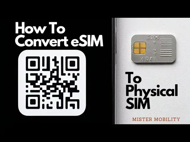 Video thumbnail for How To Convert eSIM To Physical SIM