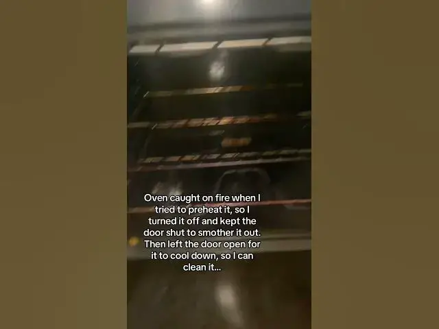 Video thumbnail for Grease.  And the fact that I should clean it more 🤦🏻‍♀️ #GreaseFire #PreHeating #OvenFire #Group7