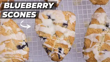 'Video thumbnail for This is How I get PERFECT Lemon Blueberry Scones EVERY Time'