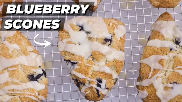 Video thumbnail for This is How I get PERFECT Lemon Blueberry Scones EVERY Time