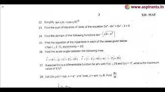 Video thumbnail for 12th Maths Second Revision Question Paper 2019-20 | Thanjavur District | English Medium|Full Portion
