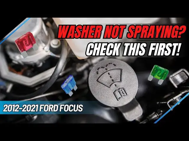 Video thumbnail for Ford Focus Windshield Washer Not Working? Easy Fuse Fix! (2012–2021)