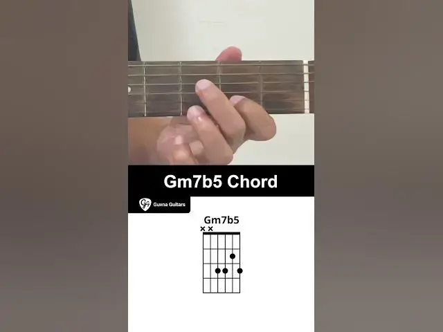 'Video thumbnail for How To Play The Gm7b5 Chord On Guitar - Guvna Guitars'
