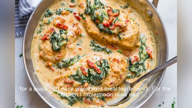 Video thumbnail for chicken and spinach recipe