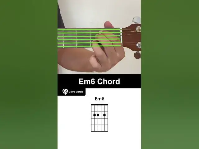 Video thumbnail for How To Play The Em6 Chord On Guitar - Guvna Guitars.