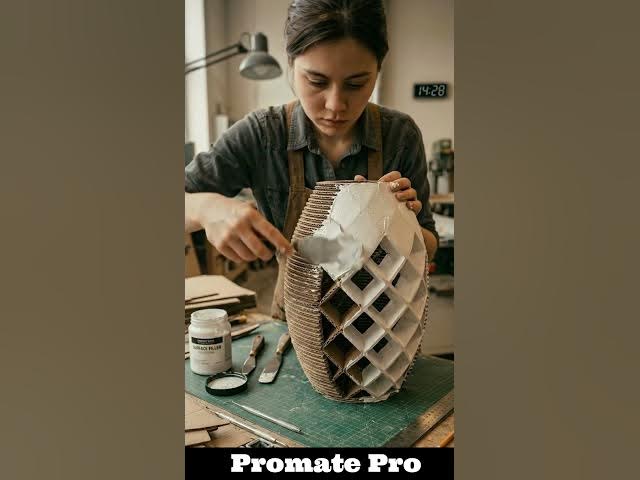 Video thumbnail for ازاي تحول الكرتون لحاجة فخمة كده؟ 🔥#ديكور #اعمال_يدوية #افكار_ابداعية #كرتون #حرف_يدوية