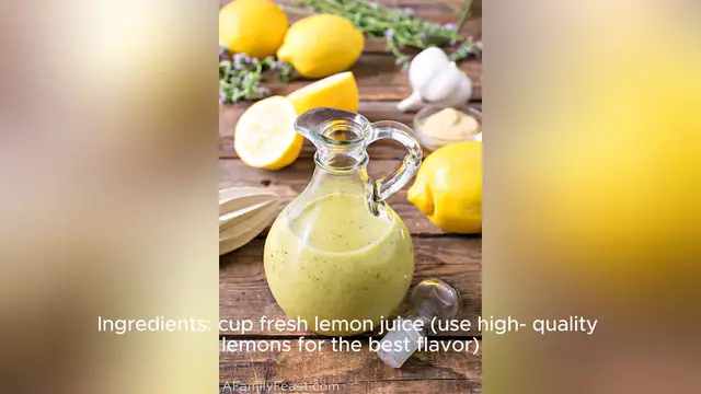 Video thumbnail for lemon vinaigrette recipe