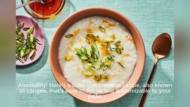 Video thumbnail for rice porridge recipe