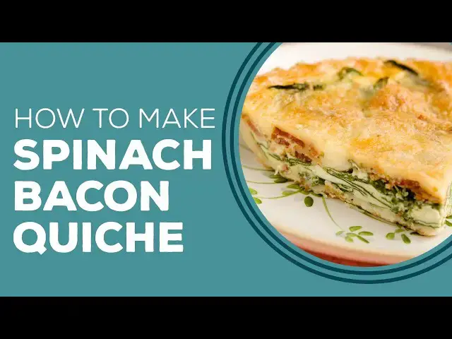 Video thumbnail for Spinach Bacon Quiche - Blast from the Past