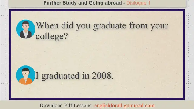 Video thumbnail for Further Study and Going abroad