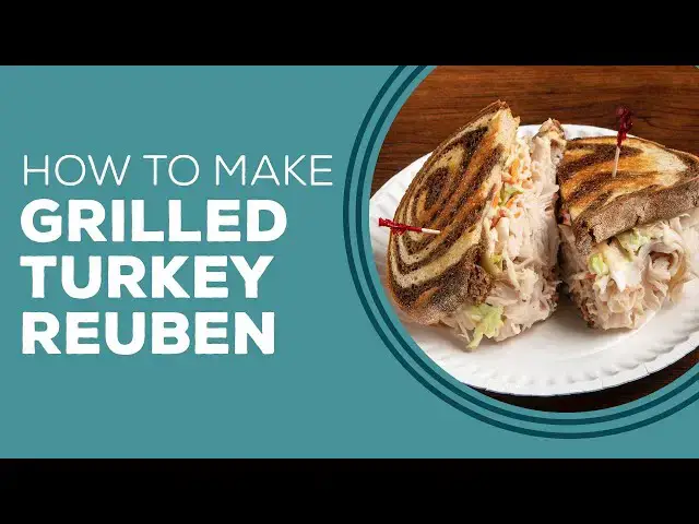 Video thumbnail for Blast From The Past: Grilled Turkey Reuben with Homemade Coleslaw Recipe