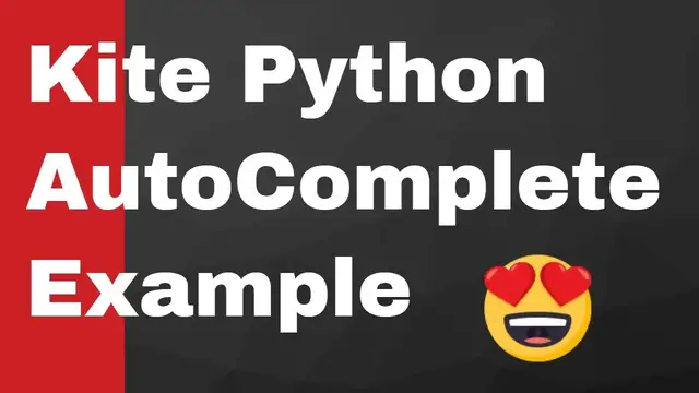 Video thumbnail for Kite Python AutoComplete Plugin for Visual Studio Code Full Example for Beginners
