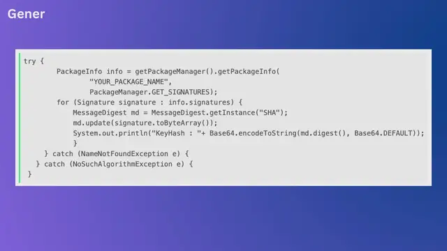 Video thumbnail for Generate Facebook Android SDK keyhash using java code