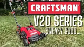 Video thumbnail for CRAFTSMAN v20 Battery-Powered Electric Mower: 2022 Review