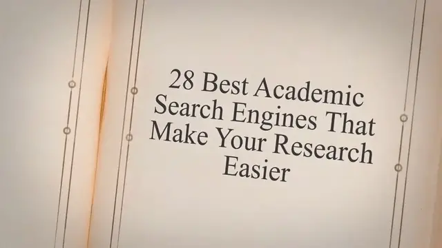 'Video thumbnail for 28 Best Academic Search Engines That make your research easier 2022'