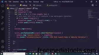 Video thumbnail for Node.js Express Bulk Domain or Website Validator Checker Project Using bulk-email-verifier Library