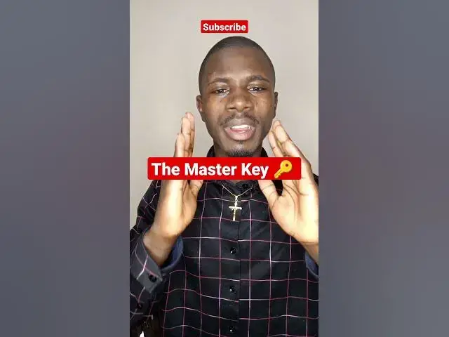 Video thumbnail for The Master Key 🔑 #johnselephilip #religion #prayerful #motivation #visualbible #jesuschrist #love