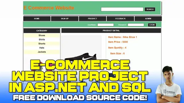 Video thumbnail for COMPLETE ECommerce Website Project in ASP.NET with Source Code