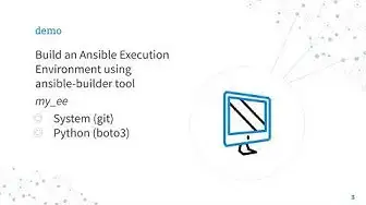 Video thumbnail for Build and Run an Ansible Execution Environment - ansible-builder and ansible-runner tools