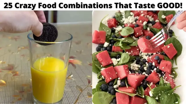 Video thumbnail for 25 Crazy Food Combinations that Tastes Good| Marshmallow and Popcorn, Oreo and Orange Juice and more