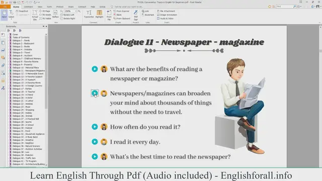 Video thumbnail for Learn English Through Pdf | English Conversation About Newspaper