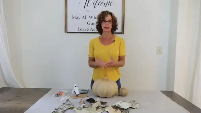 'Video thumbnail for Fall Pumpkin Decor With Birch Bark '