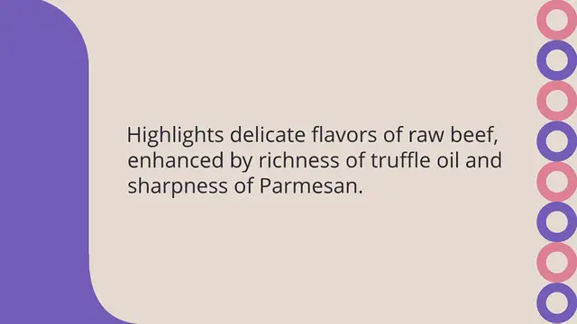 Video thumbnail for Beef Carpaccio with Truffle Oil and Parmesan