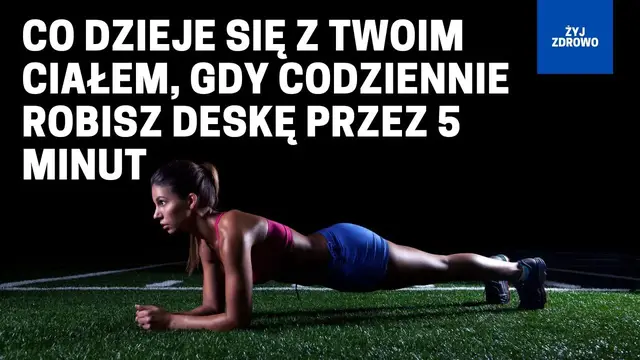 Video thumbnail for Co dzieje się z twoim ciałem, gdy codziennie robisz deskę przez 5 minut #deska #plank