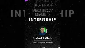 Video thumbnail for Infosys Internship Offer | Project Based Internship at Infosys | Infosys Springboard Internship