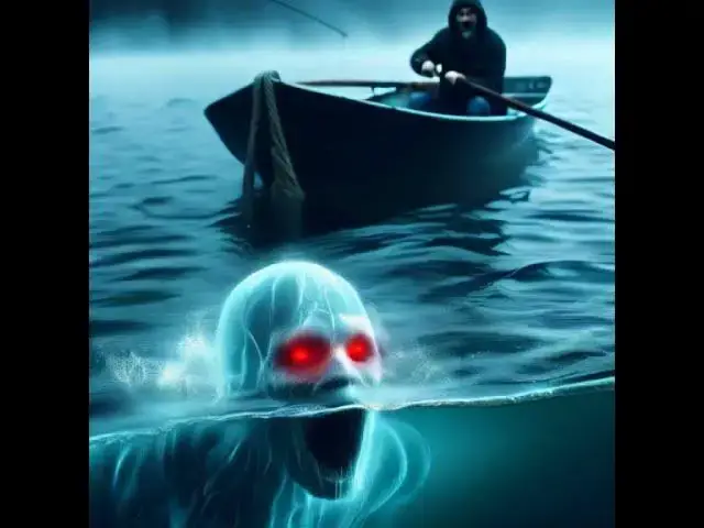 Video thumbnail for Creature in the lake #creature3d #creature #halloween